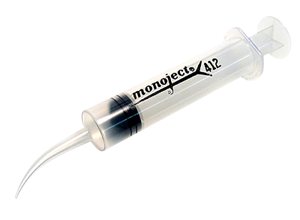 Monoject 412 Syringe-Curved Tip-12cc-50/bx-Dental Supplies