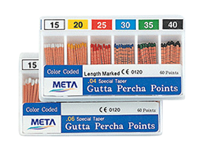 Gutta Percha Points-Tapered .04 & .06-Meta-Dental Supplies