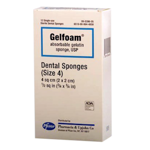 Gelfoam-Absorbable Gelatin Sponges-Size 4-Pfizer-Dental Supplies