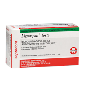Picture of Lignospan Forte Lidocaine 2% 1:50,000 w/ Epi - Septodont