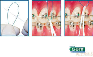 GUM Eez-Thru Floss Threaders-Sunstar Americas-Dental Supplies