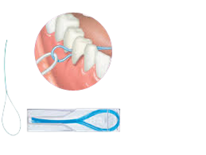 GUM Eez-Thru Floss Threaders-Sunstar Americas-Dental Supplies