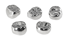 Primary Molar Stainless Steel Crowns-5/pk-Mark3-Dental Supplies