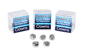 Primary Molar-Stainless Steel Crowns-5/pk-Mark3-Dental Supplies