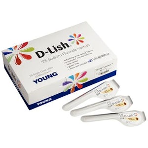 D-Lish 5% Sodium Fluoride Varnish 200/pk - Young - dental supplies