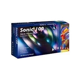 Sonic 100 Nitrile Powder Free Gloves 100/bx  2.2mil- Aurelia