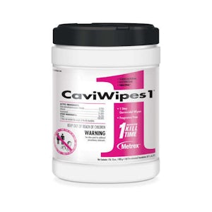 Caviwipes-1 Towelettes Alcohol Based Large 6" x 6.75" 160/Cn. - Metrex