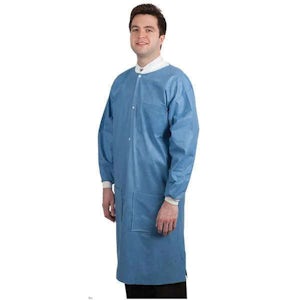 Protect Plus  Disposable Lab Coats Knee Length 10/pk - MARK3
