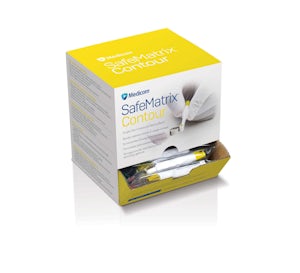 SafeMatrix ® - Single use, Pre-Assembled, Contoured Matrix Bands 50/pk - Medicom
