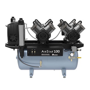 AirStar 100 Air Compressor (10-15 Simultaneous Users) - Air Techniques