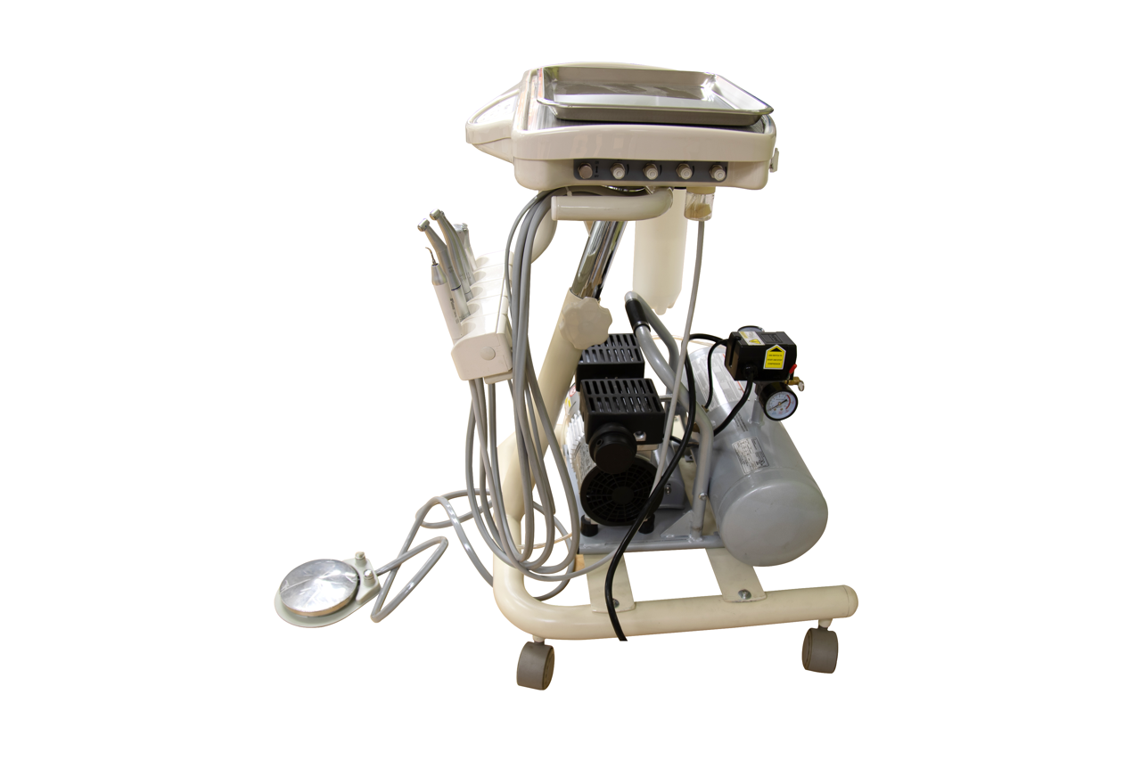 Portable Mobile Cart with Integrated Compressor - Flight Dental Systems