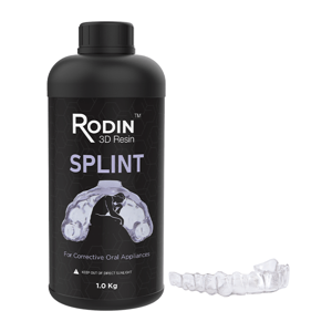 Rodin™ Splint 3D Printing Resin Translucent 1kg Bottle - Pacdent