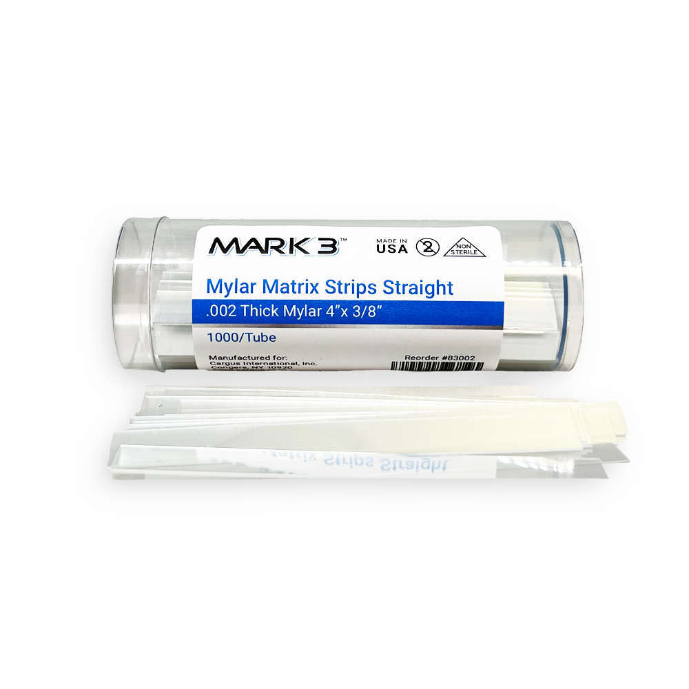Mylar Matrix Strips 0.002  4" x 3/8" Straight 1000/pk. - MARK3*