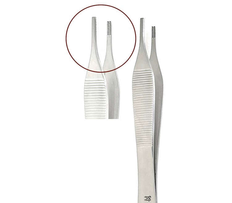 Adson Brown Tissue Forceps 7x7 Teeth 4.75" - MARK3