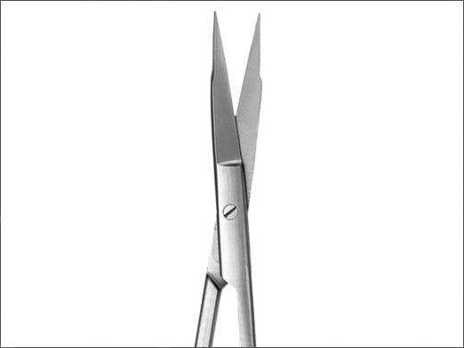 Goldman Fox Scissors Serrated Blade Straight 5in - MARK3