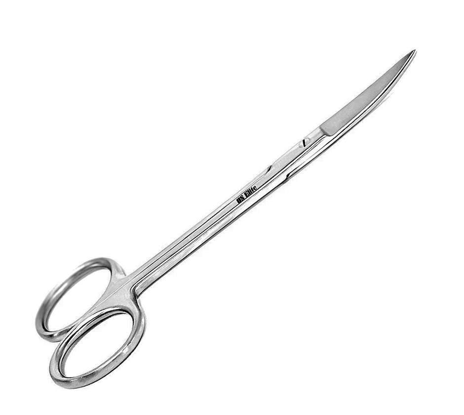 Wagner Scissors Serrated Blade Curved 4.75in - MARK3