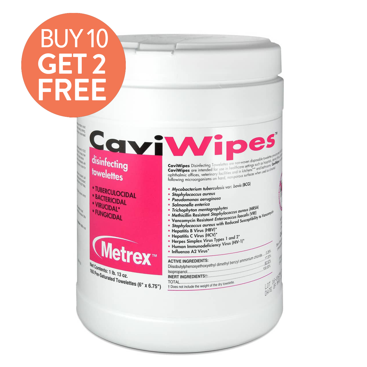 Caviwipes Towelettes Metrex Large - Dental Supplies