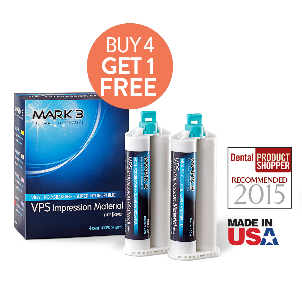 VPS Impression Material-4pk-MARK3-Dental Supplies