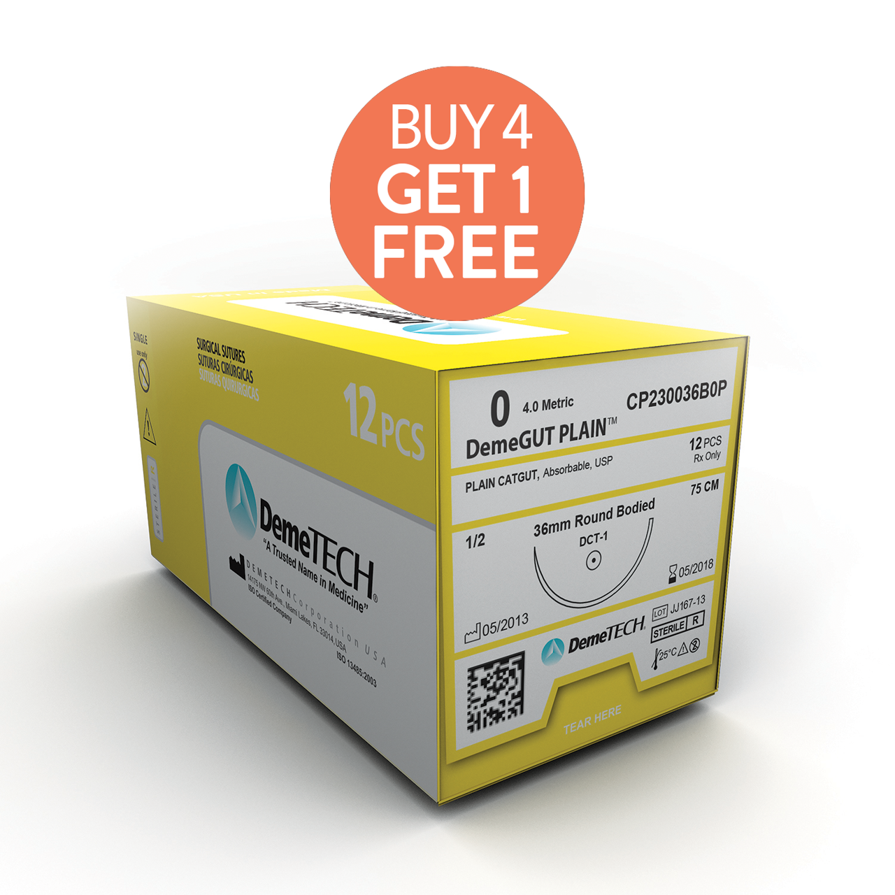 Plain Catgut Sutures-Demetech-Dental Supplies