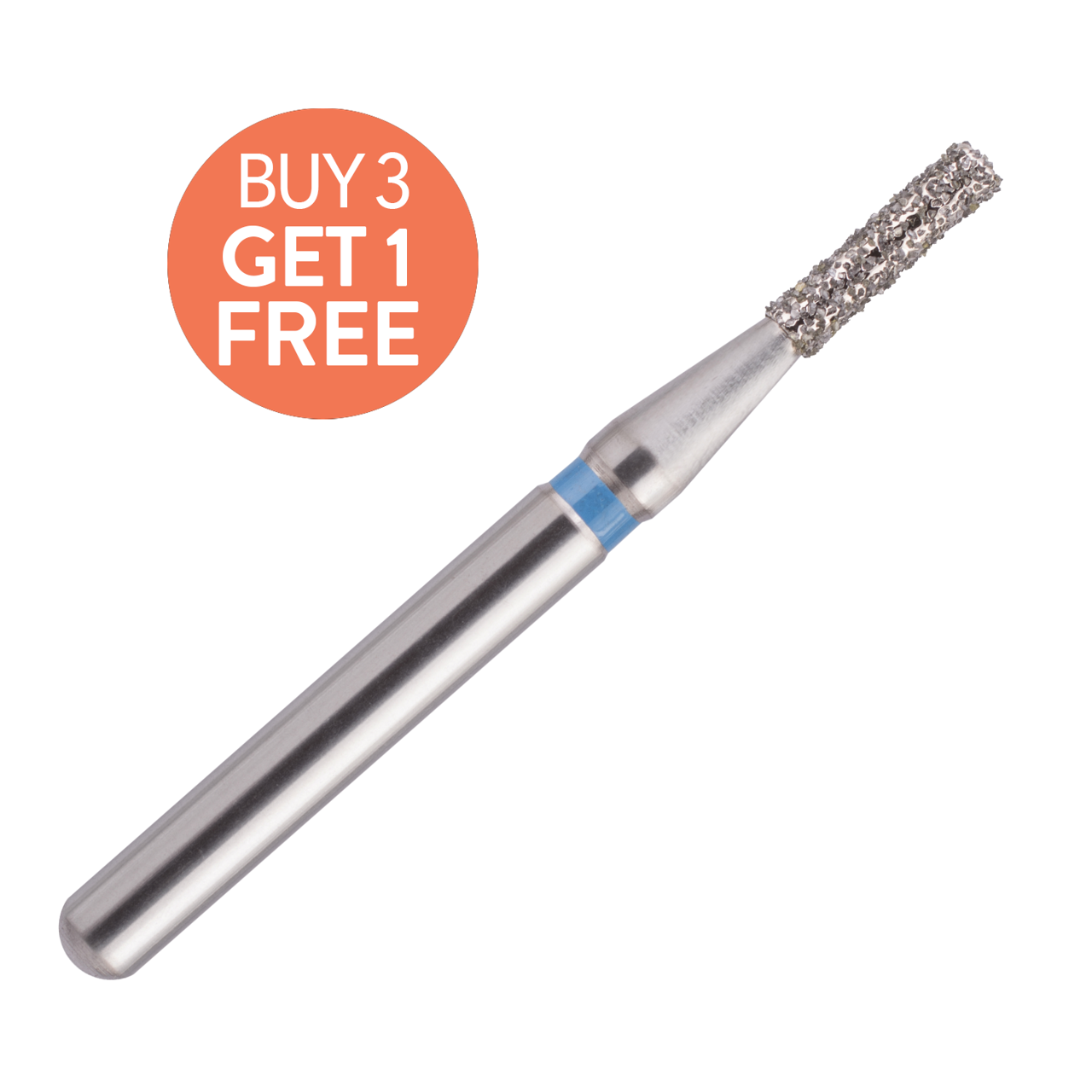 Blue Streak Diamond Burs 5/pk Flat End Cylinder - MARK3