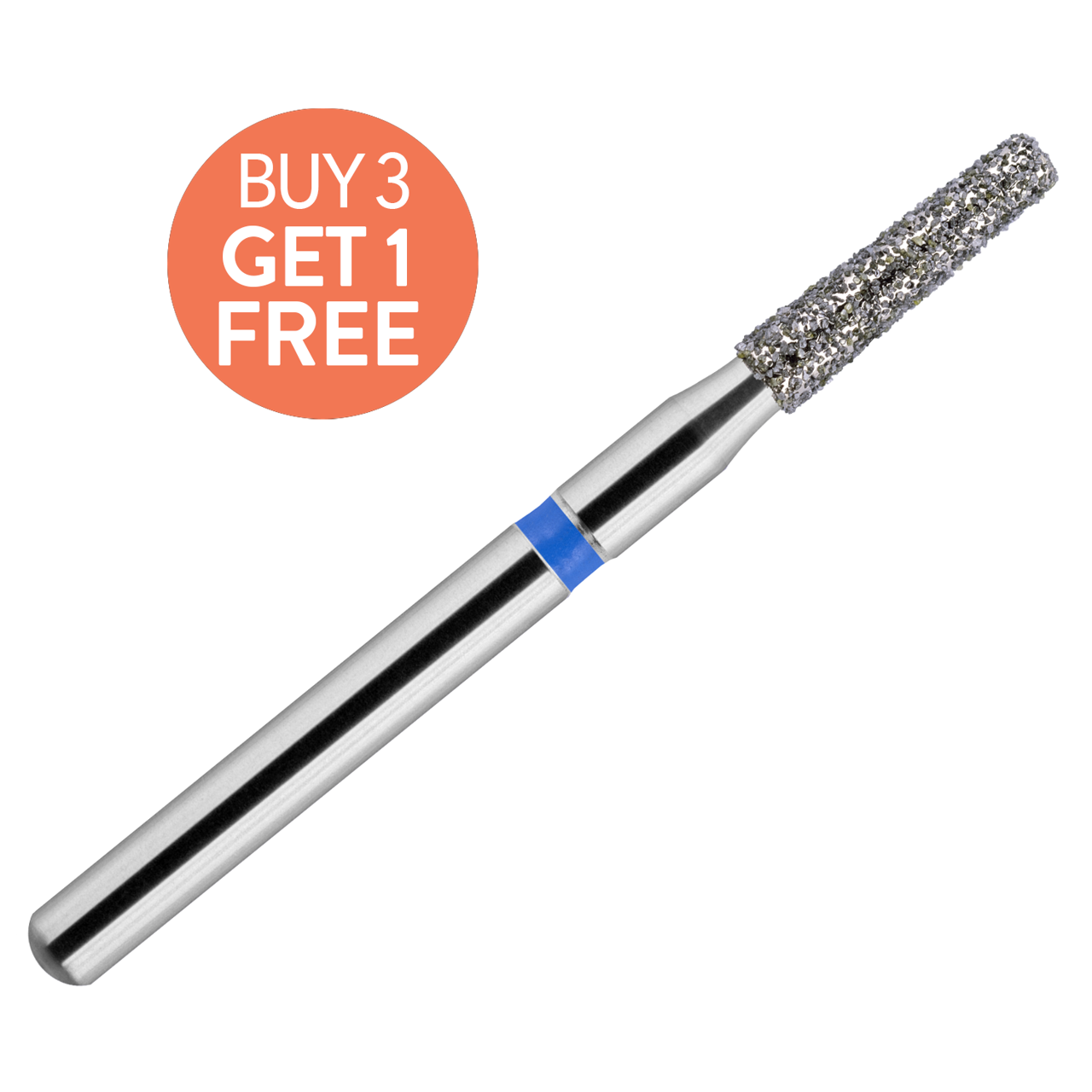 Blue Streak Diamond Burs 5/pk Round Edge Taper - MARK3