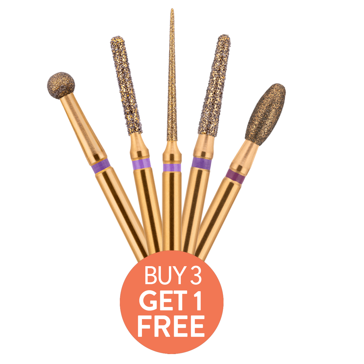 Blue Streak Zirconia Diamond Burs Assorted Pack 5/pk. - MARK3®