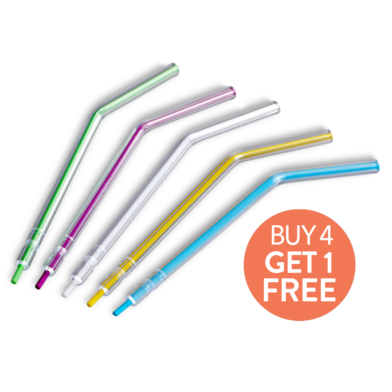 Multicolored Disposable Air Water Syringe Tips-MARK3-Dental Supplies