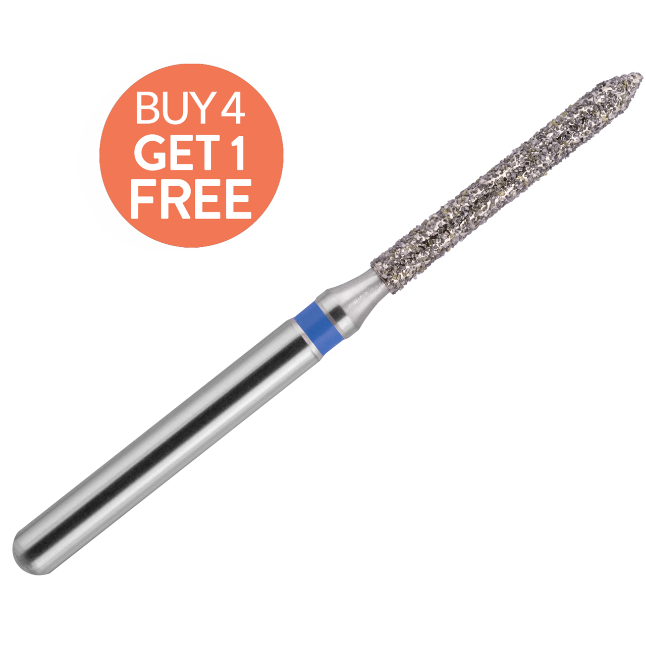 Picture of Blue Streak Diamond Burs 5/pk Beveled Cylinder - MARK3