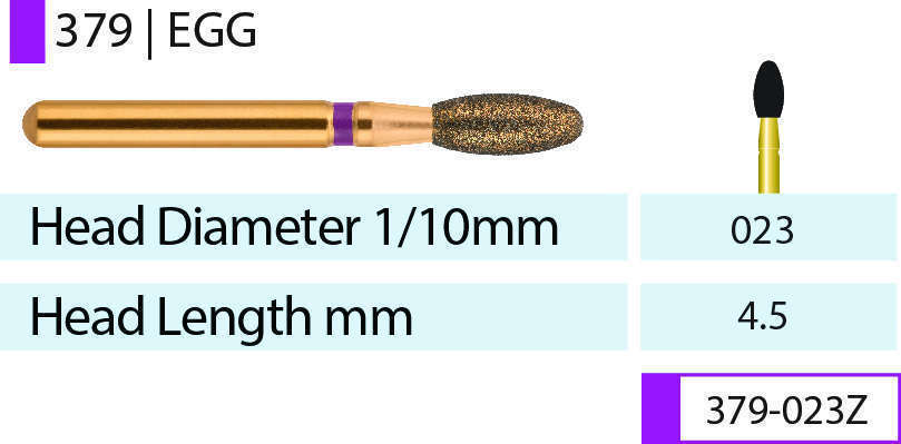 Blue Streak Zirconia Diamond Burs Assorted Pack 5/pk. - MARK3®