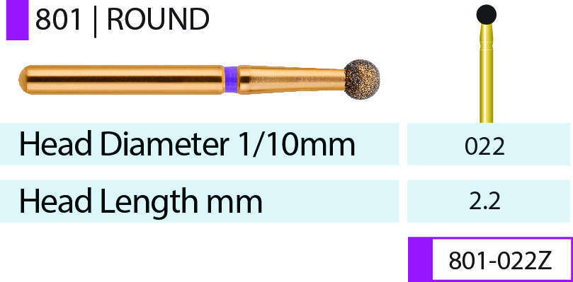Blue Streak Zirconia Diamond Burs Assorted Pack 5/pk. - MARK3®