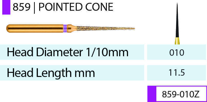 Blue Streak Zirconia Diamond Burs Assorted Pack 5/pk. - MARK3®